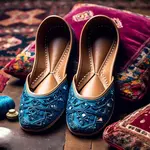 b;ue-mirrorworked-khussa