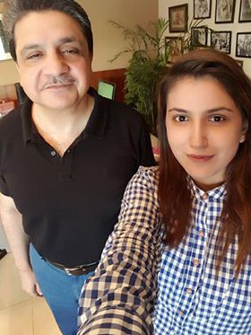 Asra Jamshed with Allama Iqbal's Grandson