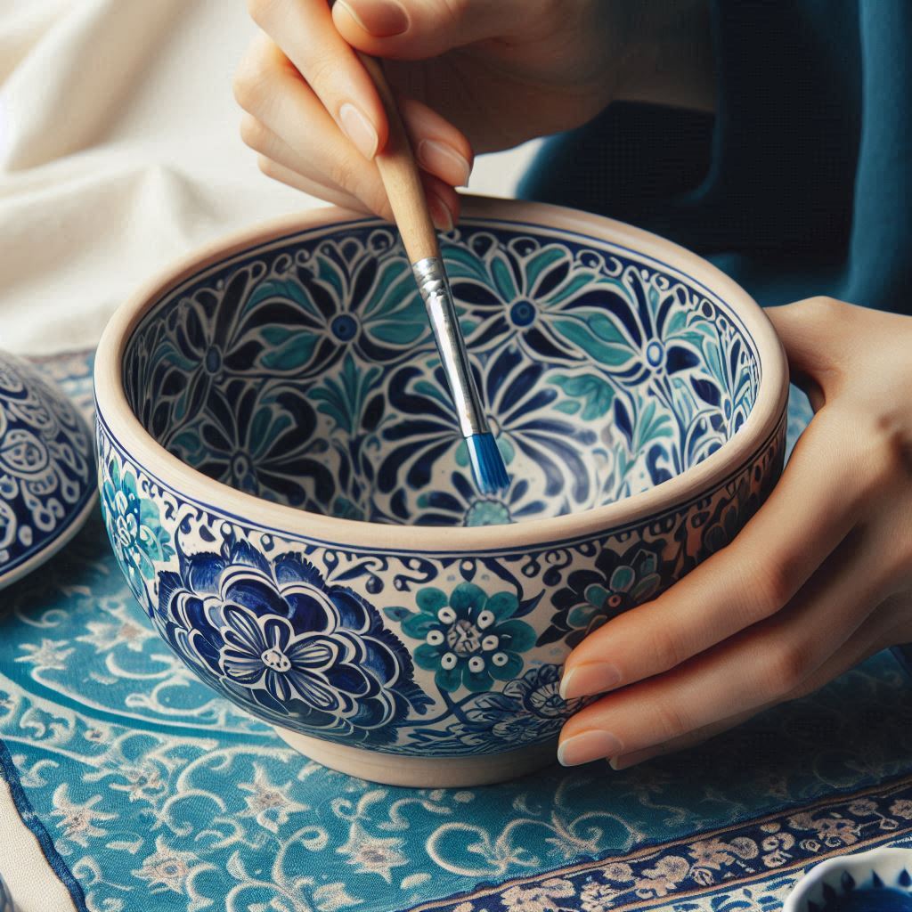 blue pottery of multan bowl blue pottery of multan bowl