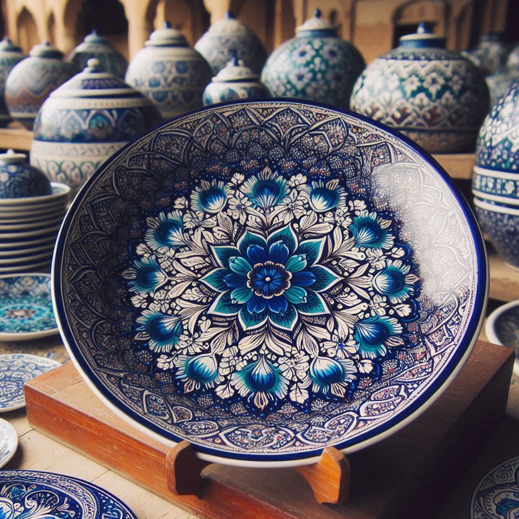 blue-pottery-of-multan-decorative-plate-1