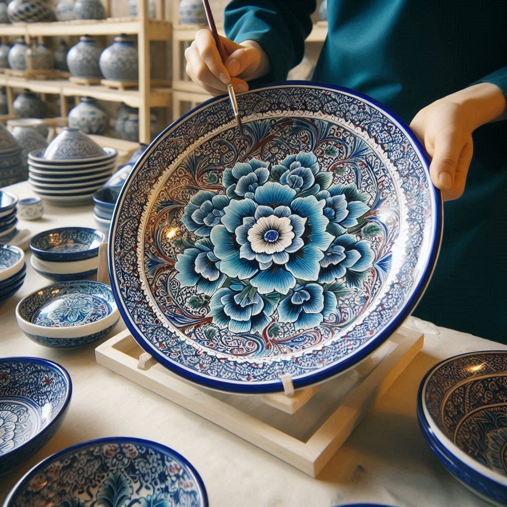 blue-pottery-of-multan-decorative-plate-4