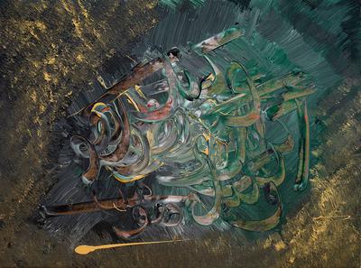 Calligratitude Numero 111 by Lalahoum Calligraphy