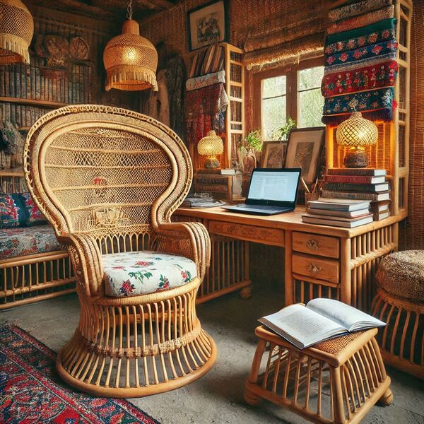 Cane Study Room Furniture cane-study-2