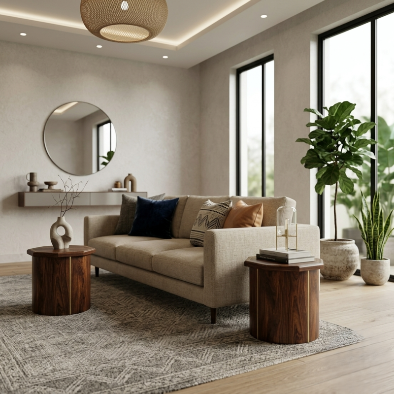 contemporary-room-with-metal-inlaid-wood-table