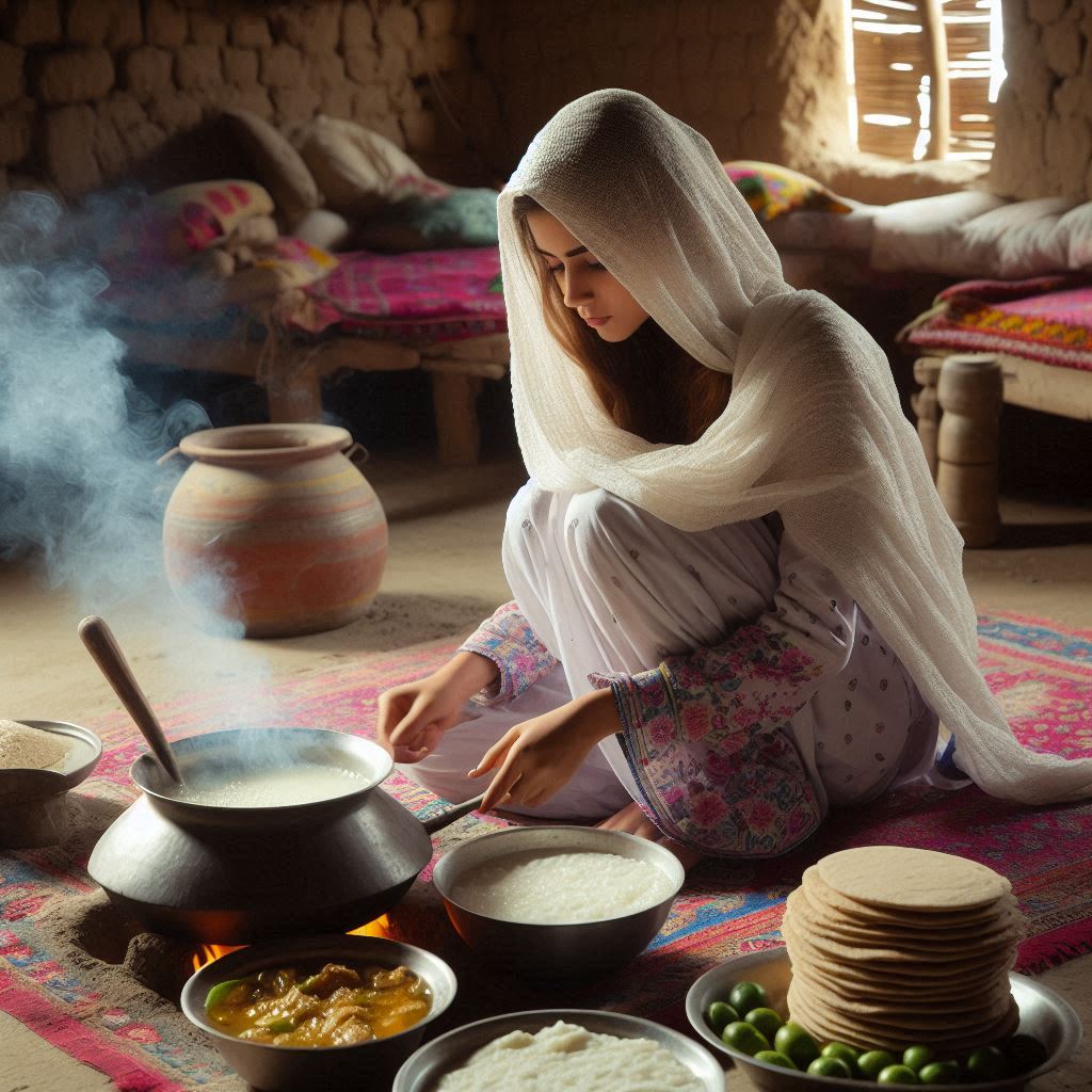 Women of Rural Pakistan-Sindh-Household activities women-of-rural-pakistan-sindh-cooking-3
