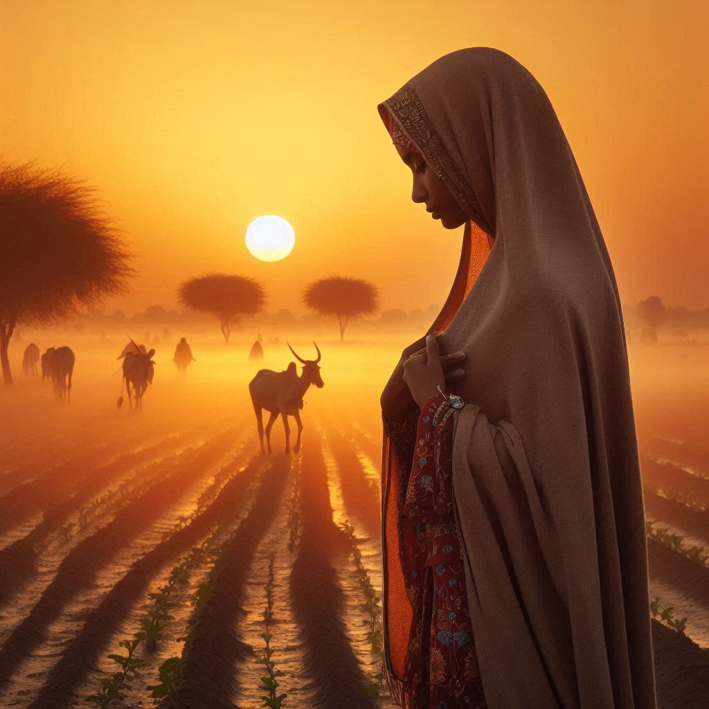 Women of Rural Pakistan-Sindh-Up before Sunrise women-of-rural-pakistan-sindh-sunrise-4