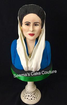 Benazir Bhutto, Former Prime Minster of Pakistan by Seema Tayagi from India