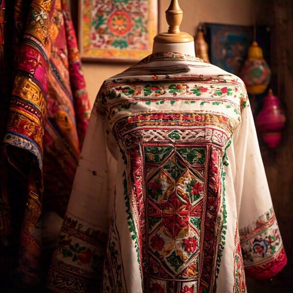 Sindhi Embroidery Suit-3