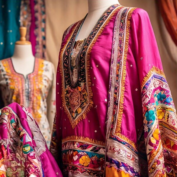 Sindhi Embroidery Suit-5