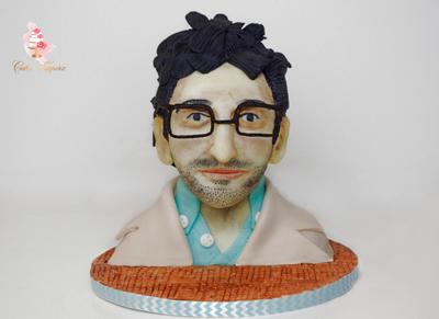 Wasim Akram, a former Pakistani first-class cricketer, cricket commentator and television personality by Tasnuta Alam from Bangladesh