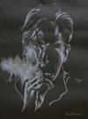 Pencil Art-White on Black by Binte Yousuf