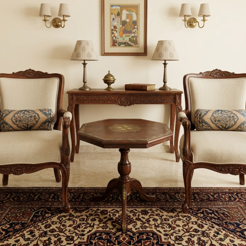 traditional-room-with-brass-inlay-table