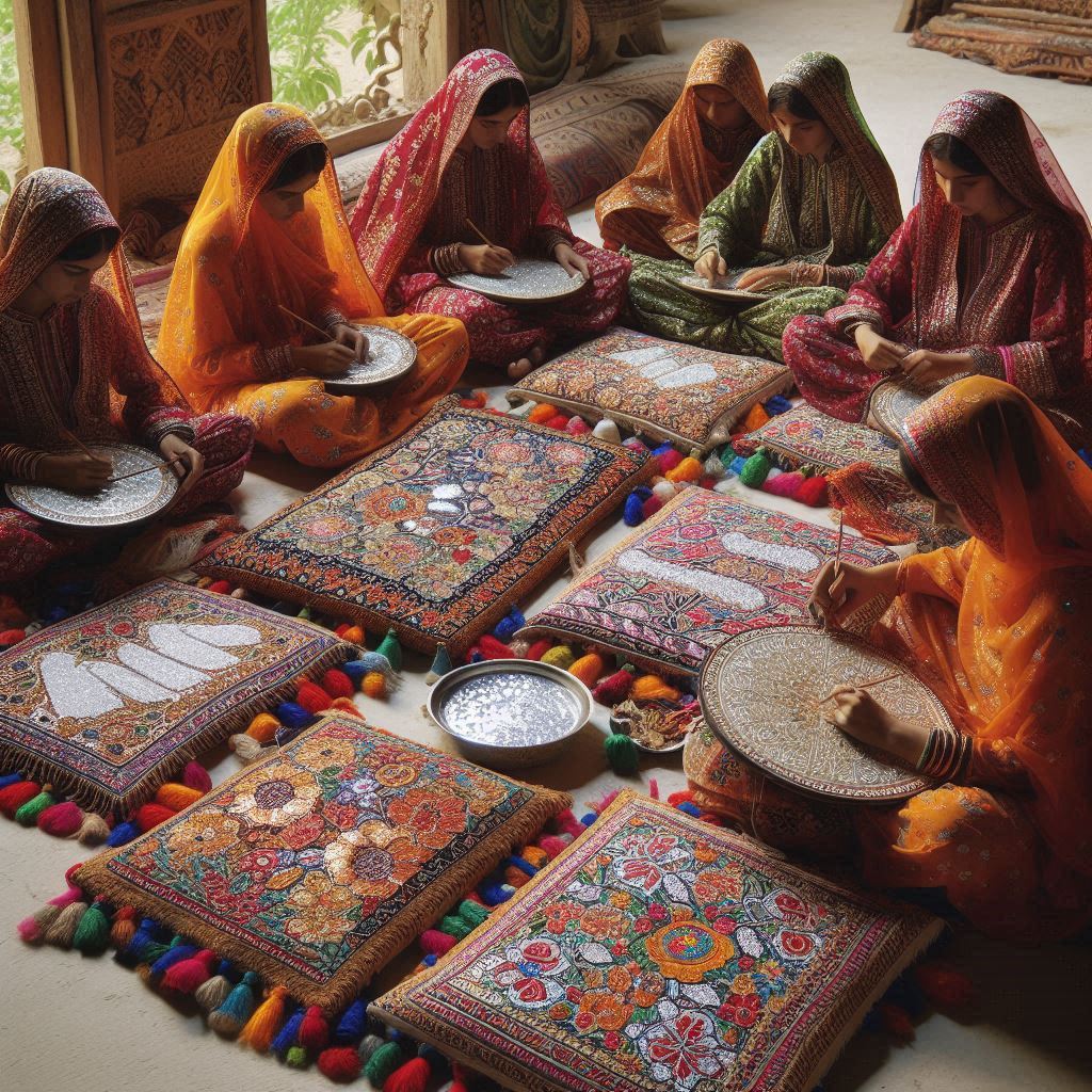 women-making-embroidered-cushion-covers-3