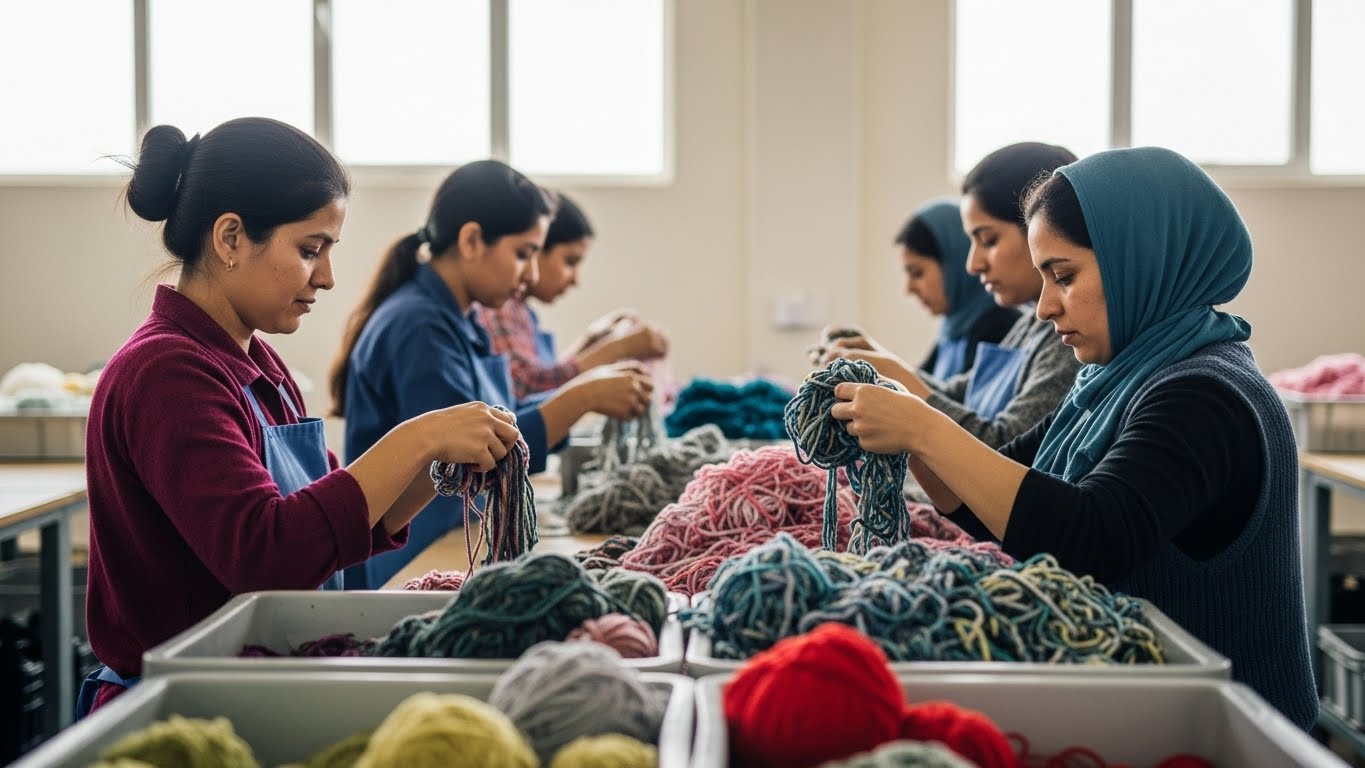 women-sorting-yarn